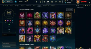 Conta De Lol Criada Em 2013 Full Skins (Valorant Tem Skins)