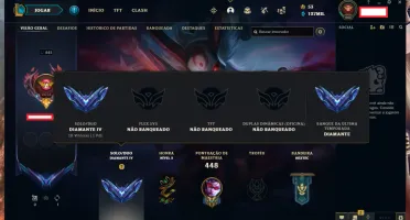 Conta League Of Legends Diamante
