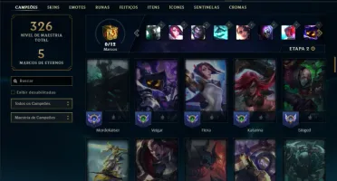 Unranked com 90 Champs e 76 Skins