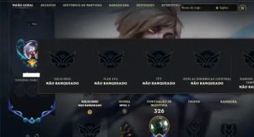 Unranked com 90 Champs e 76 Skins
