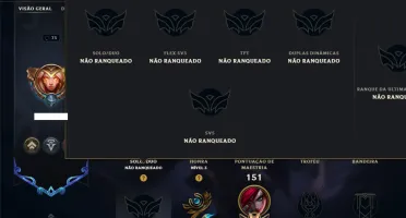 Unranked com 60 Champs e 35 Skins