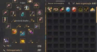Conta BDO 600GS, Pot Infinita HP/MP, Main Nv 63 + itens cash