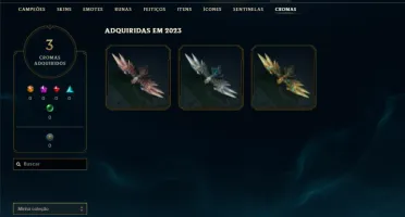 Unranked com 35 Champs e 11 Skins +3 Espolios