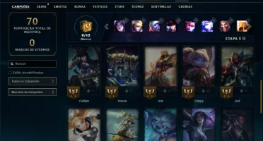 Unranked com 35 Champs e 11 Skins +3 Espolios