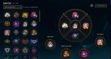 Conta LOL 244 skins, todos os campeões e mascote do TFT