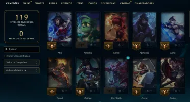 Lol Esmeralda 4, 20 K Ea, 8 Skins, Skins Lendárias, Lvl 49