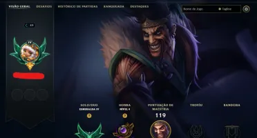 Lol Esmeralda 4, 20 K Ea, 8 Skins, Skins Lendárias, Lvl 49