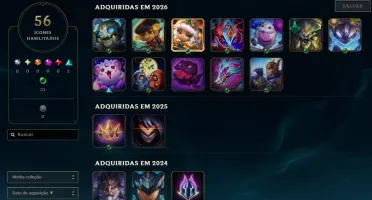 Lol Esmeralda 4, 20 K Ea, 8 Skins, Skins Lendárias, Lvl 49