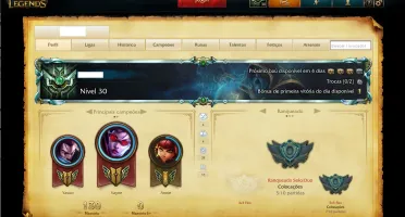 VENDO CONTA NO LOL NA MD10, COM BORDA DE PLATINA