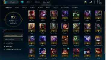 Conta de lol com Darius Mestre da Enterrada e EZ fliperama.