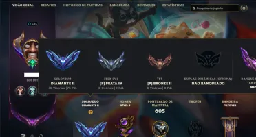 Diamante 2 com TODOS os champs e 168 Skins ( JG / ADC )