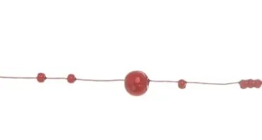 Cordão de Pérolas Vermelho - Rolo com 8 Metros