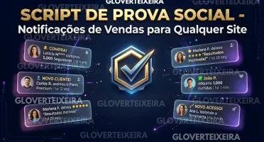 Script Prova Social - Notificações de Vendas para Sites