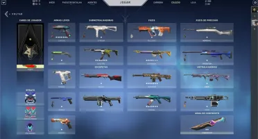 CONTA PACOTE SUBLIME,3+ FACAS,MUITAS SKINS,PREÇO ÚNICO