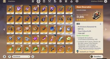 GENSHIN IMPACT - AR55, 13T5, Shogun + Bis, Kazuha + Bis