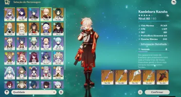 GENSHIN IMPACT - AR55, 13T5, Shogun + Bis, Kazuha + Bis