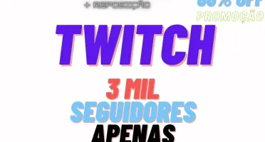 Twitch Seguidores | Views | Garantia de 30 dias