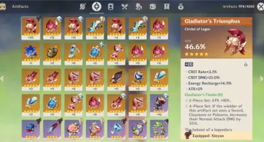 AR 44 Zhongli, Keqing e Lança 5 para Zhong