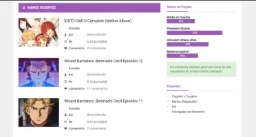 Template Blogger Fanbase Animes / Mangas