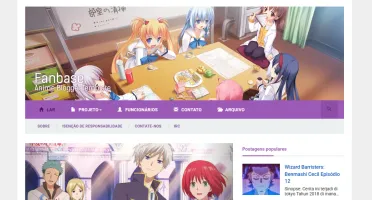 Template Blogger Fanbase Animes / Mangas