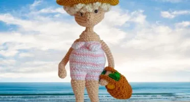 Papai Noel e Mamae Noel de férias Bichinhos de Croche (cada)