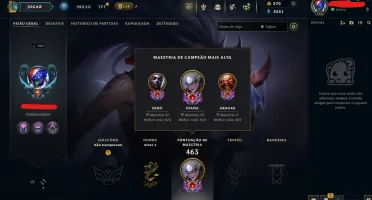 Conta League of Legends Full Acesso - 151 Champs e 119 Skins