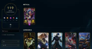 Conta League of Legends Full Acesso - 151 Champs e 119 Skins