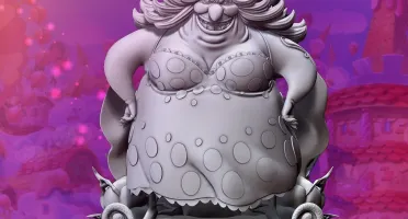 Sekai 3D Models - BigMom Statue STL ONE PIECE