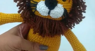 Amigurumi Leão em Crochê
