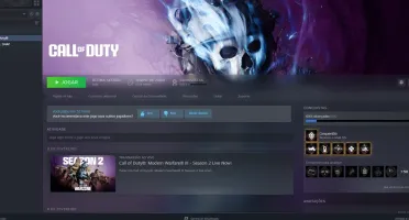 Conta Warzone c/ blackcell e 2500 CP + MW3 Cofre na Steam