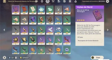 CONTA GENSHIN AR44 - KLEE C1 + JEAN + DUAS ARMAS 5*