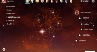 CONTA GENSHIN AR44 - KLEE C1 + JEAN + DUAS ARMAS 5*
