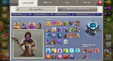 Conta Clash of clans CV 13 quase Full + Vila do C. Full