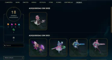 Conta LOL Ferro Boas Skins