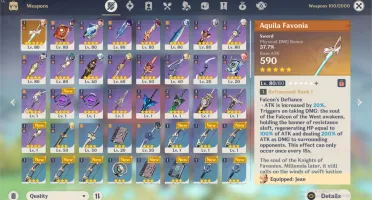 Conta Genshin Impact - AR 55 - 10 5* estrelas
