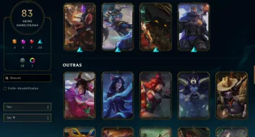 CONTA LOL - LVL 122 - 121 Champions - 83 Skins - FULL ACESSO