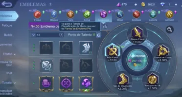 Conta Mobile legends com vários heróis e skin