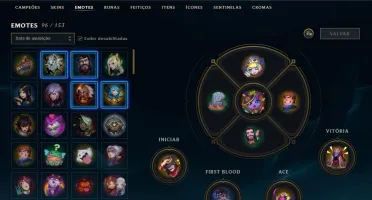 CONTA LOL 147 SKINS COM 2400 DE RP E TODOS CHAMPIONS