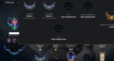 Prata 2 com TODOS os Champs e 113 Skins (Mais de 500 Jogos)