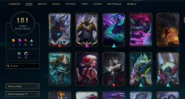 Conta League of Legends + Valorant com MUITAS SKINS