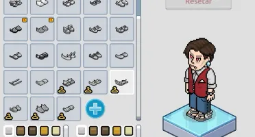 Habbo Conta (Visu. Vampiresco + Sandália Hermes + Colete R.