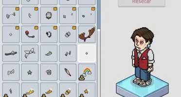 Habbo Conta (Visu. Vampiresco + Sandália Hermes + Colete R.