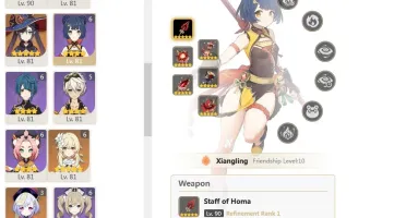 CONTA GENSHIN AR59✨8 ARMAS 5⭐10 LENDÁRIOS + YELAN E AQUA✨