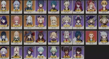 CONTA GENSHIN AR59✨8 ARMAS 5⭐10 LENDÁRIOS + YELAN E AQUA✨