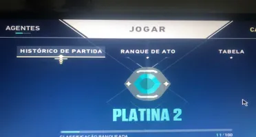 Conta valorant, platina 2, bastante skin