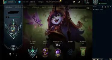 CONTA - LOL (PLATINA IV / SoloDuo e OURO IV / Flex)