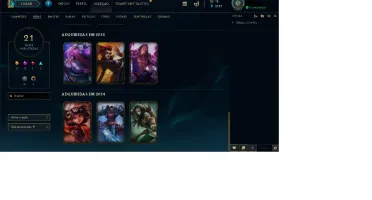 CONTA - LOL (PLATINA IV / SoloDuo e OURO IV / Flex)
