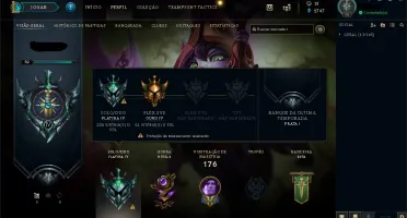 CONTA - LOL (PLATINA IV / SoloDuo e OURO IV / Flex)