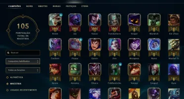 Conta Platina 3, 33 campeões e 9 skins !