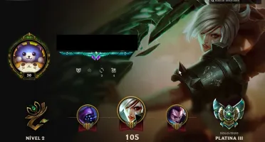 Conta Platina 3, 33 campeões e 9 skins !